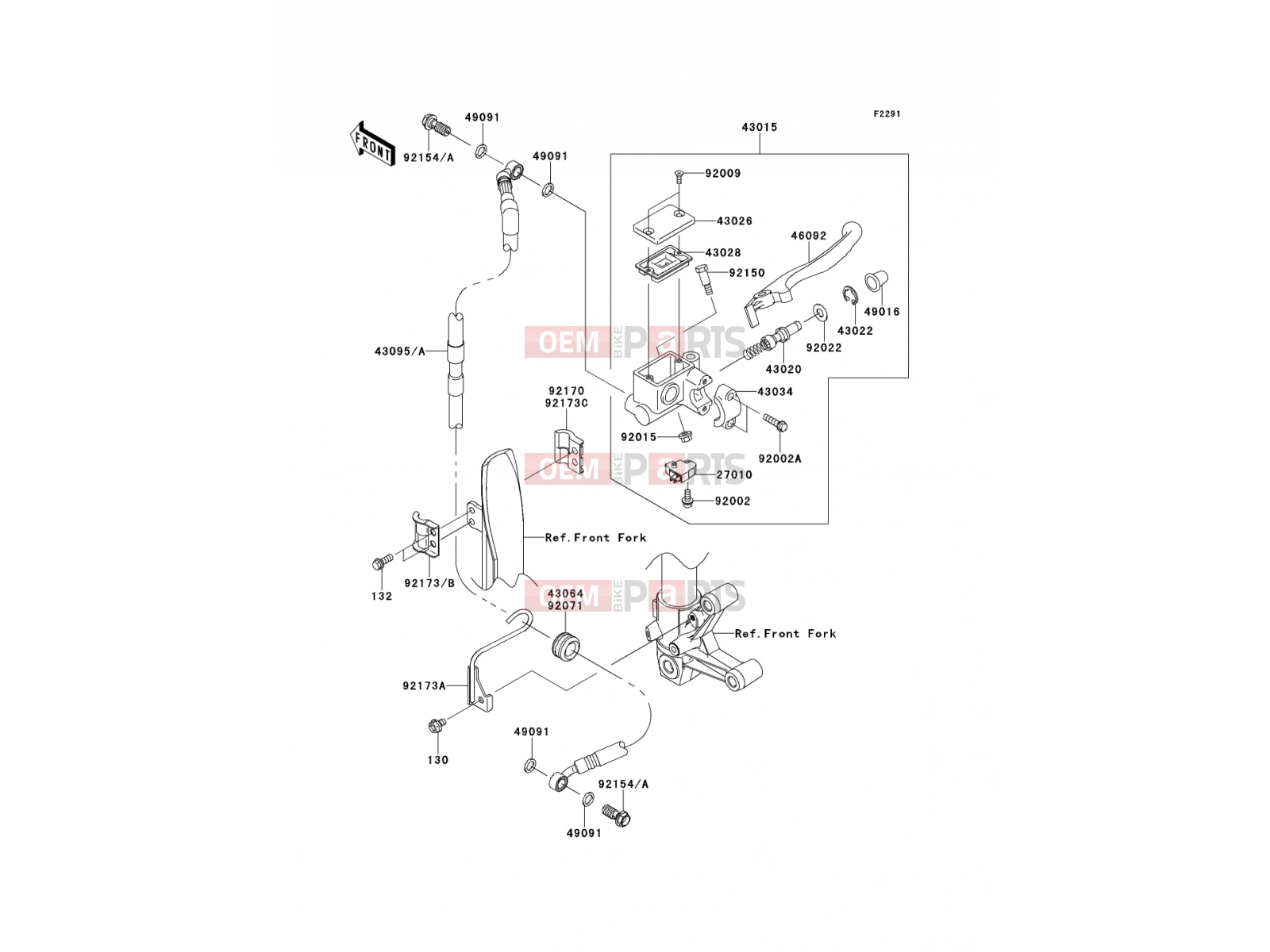 KAWASAKI 2012 Front Master Cylinder