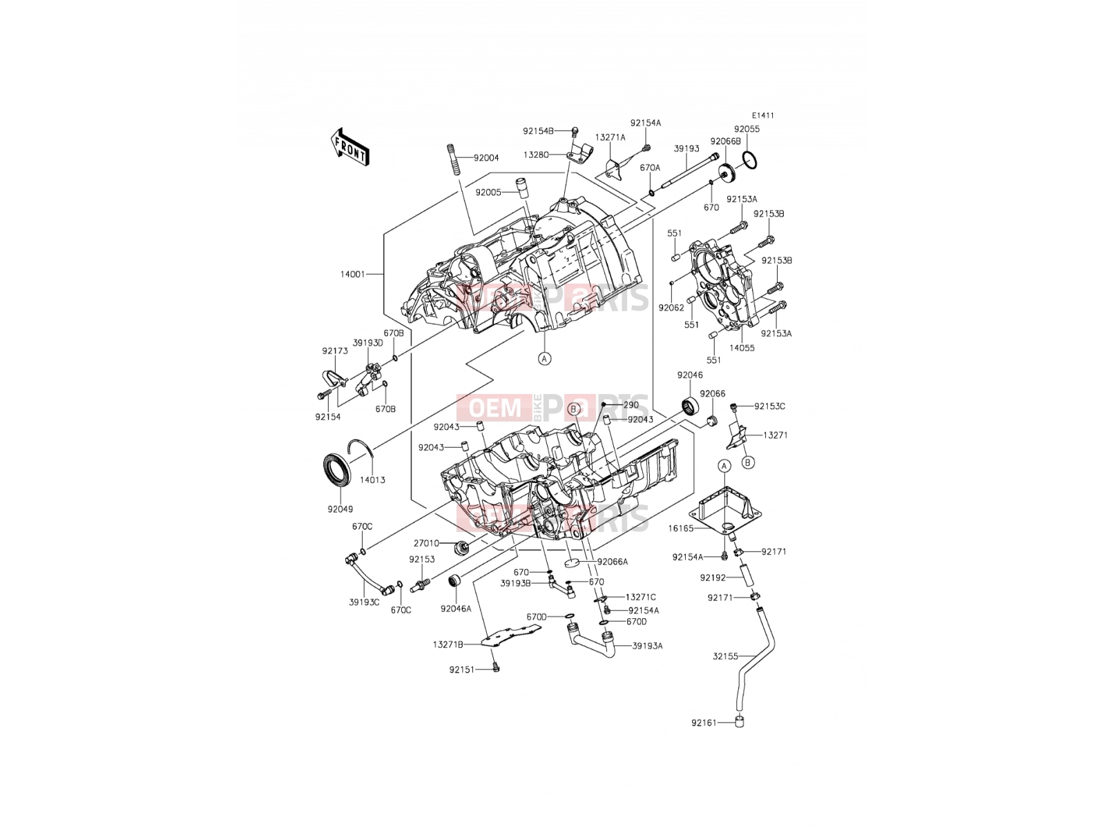 KAWASAKI 2012 Crankcase