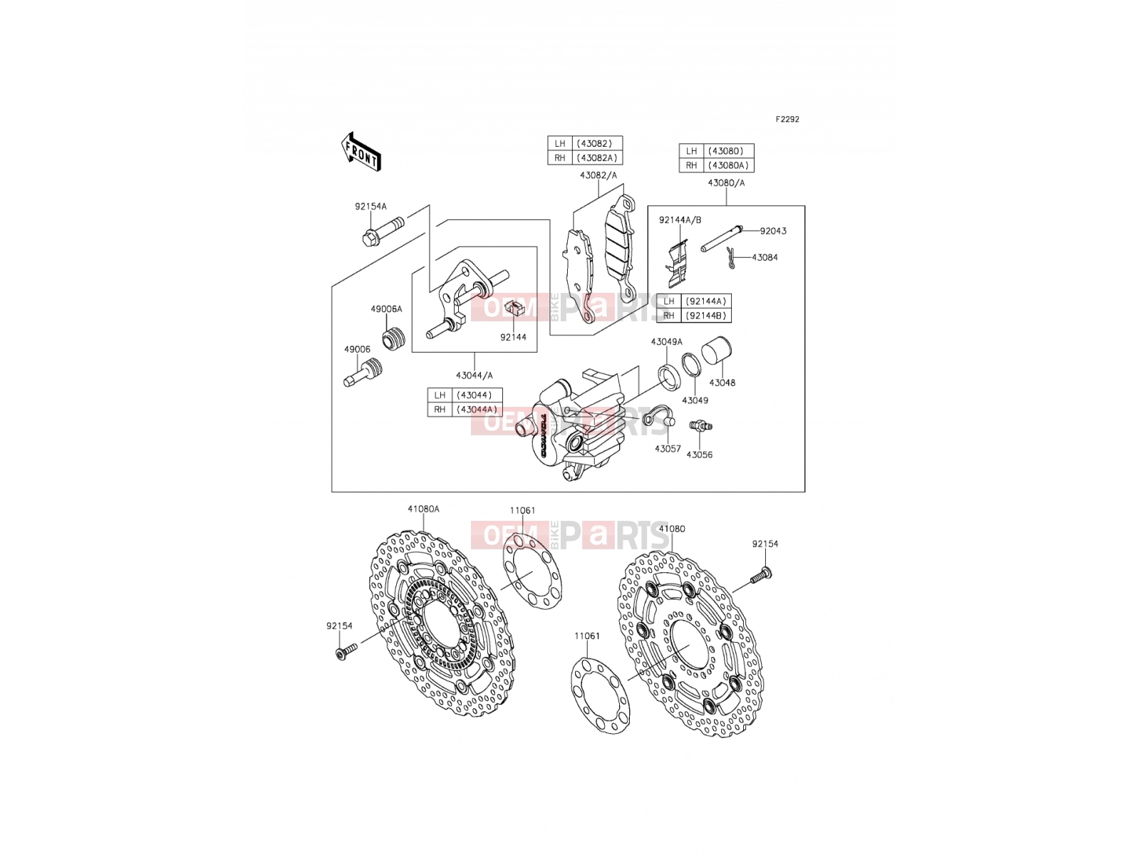 KAWASAKI 2012 Front Brake