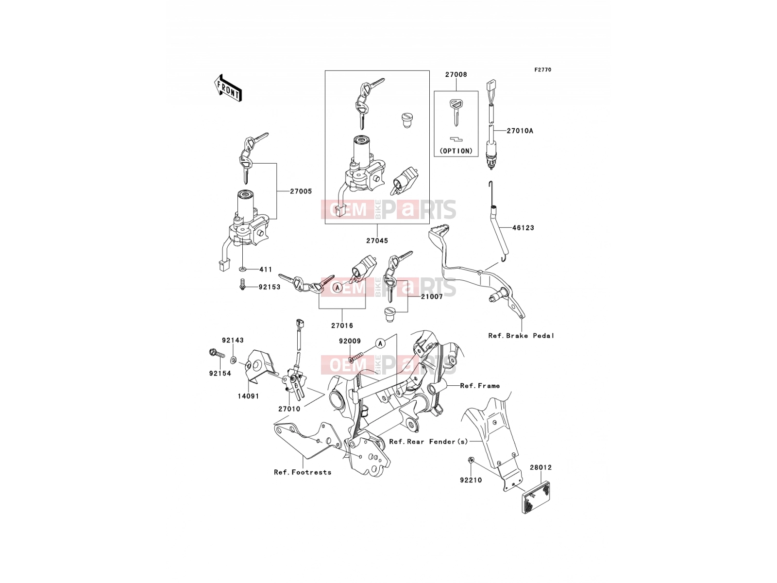KAWASAKI 2012 Ignition Switch