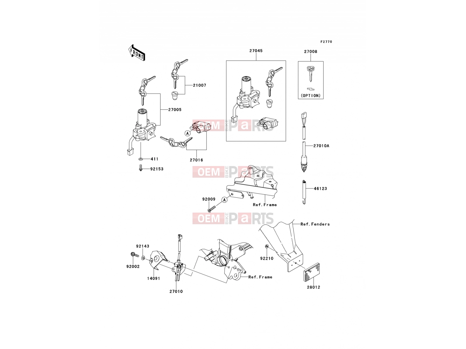 KAWASAKI 2012 Ignition Switch