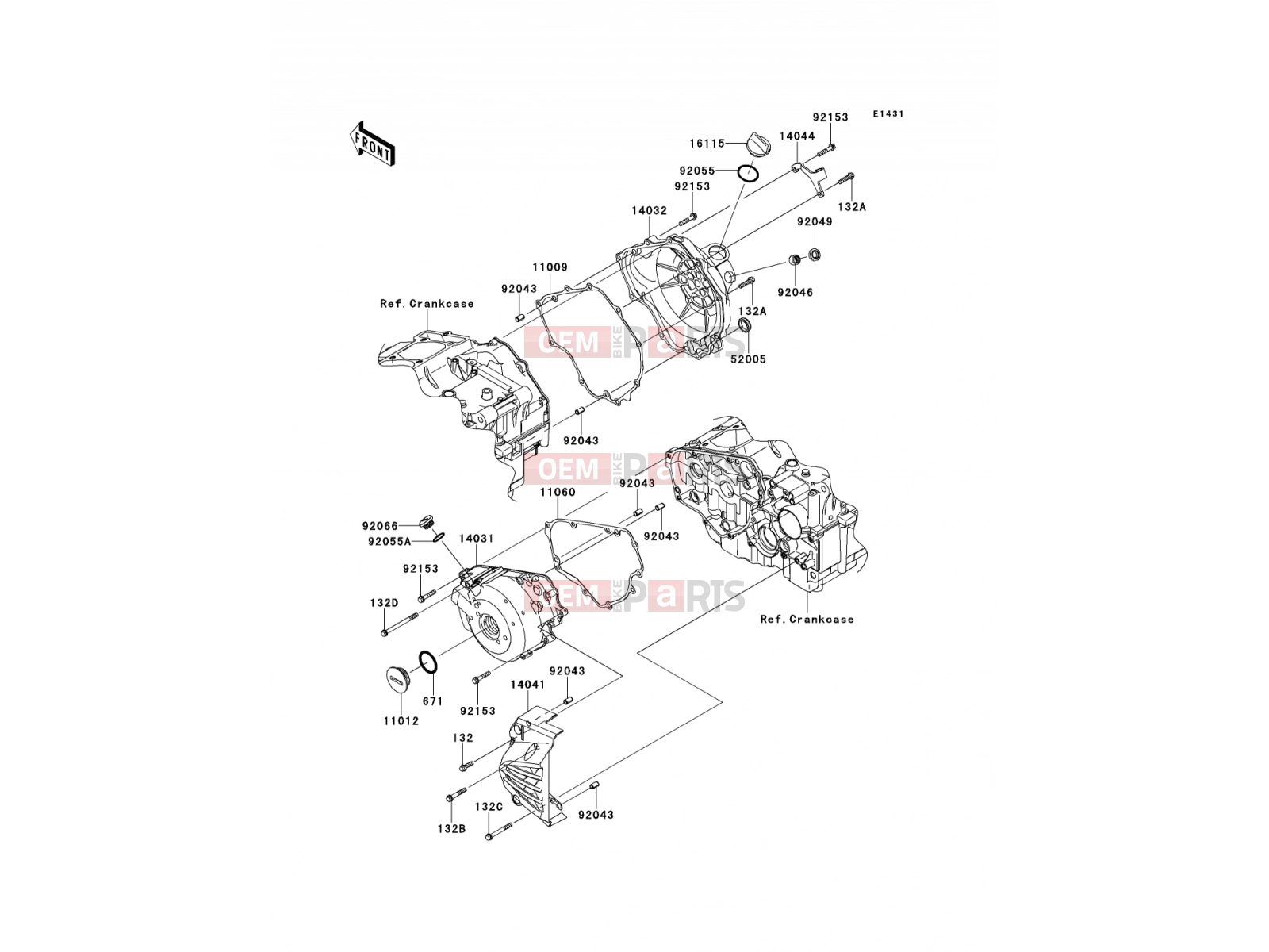 KAWASAKI 2012 Engine Cover(s)