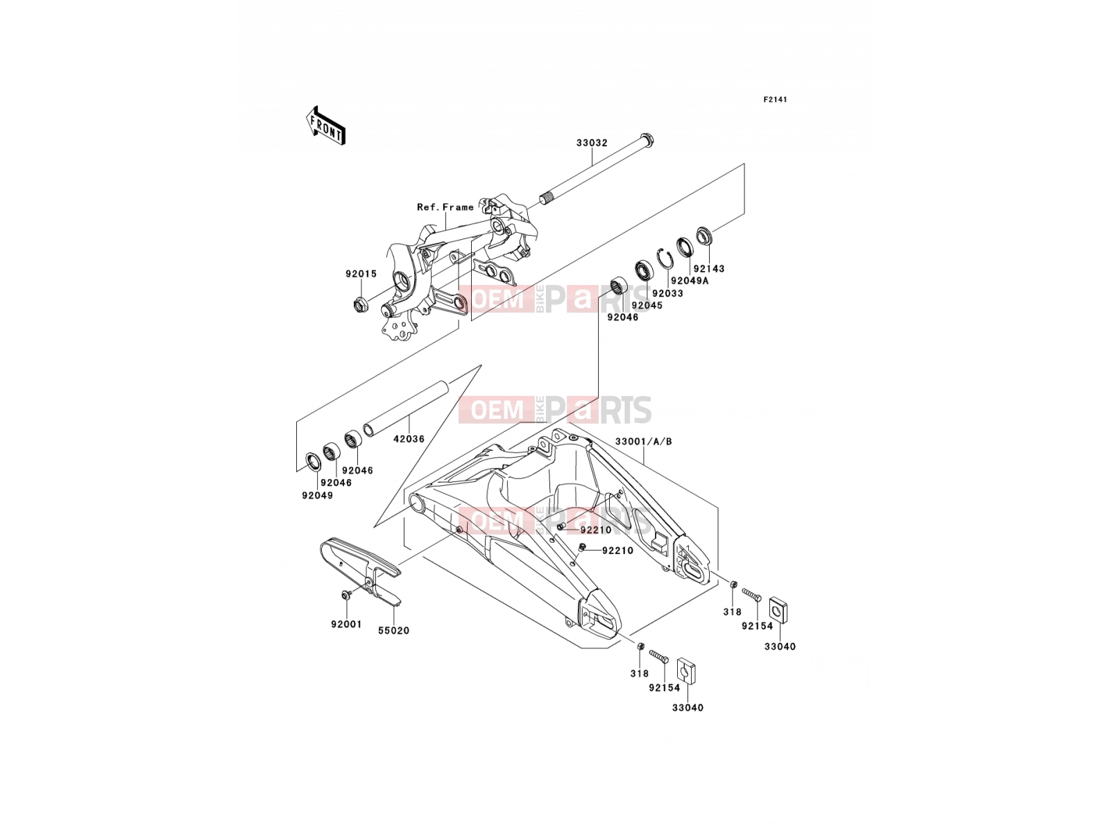 KAWASAKI 2012 Swingarm