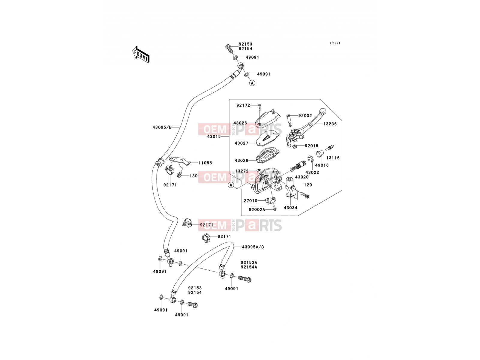 KAWASAKI 2012 Front Master Cylinder