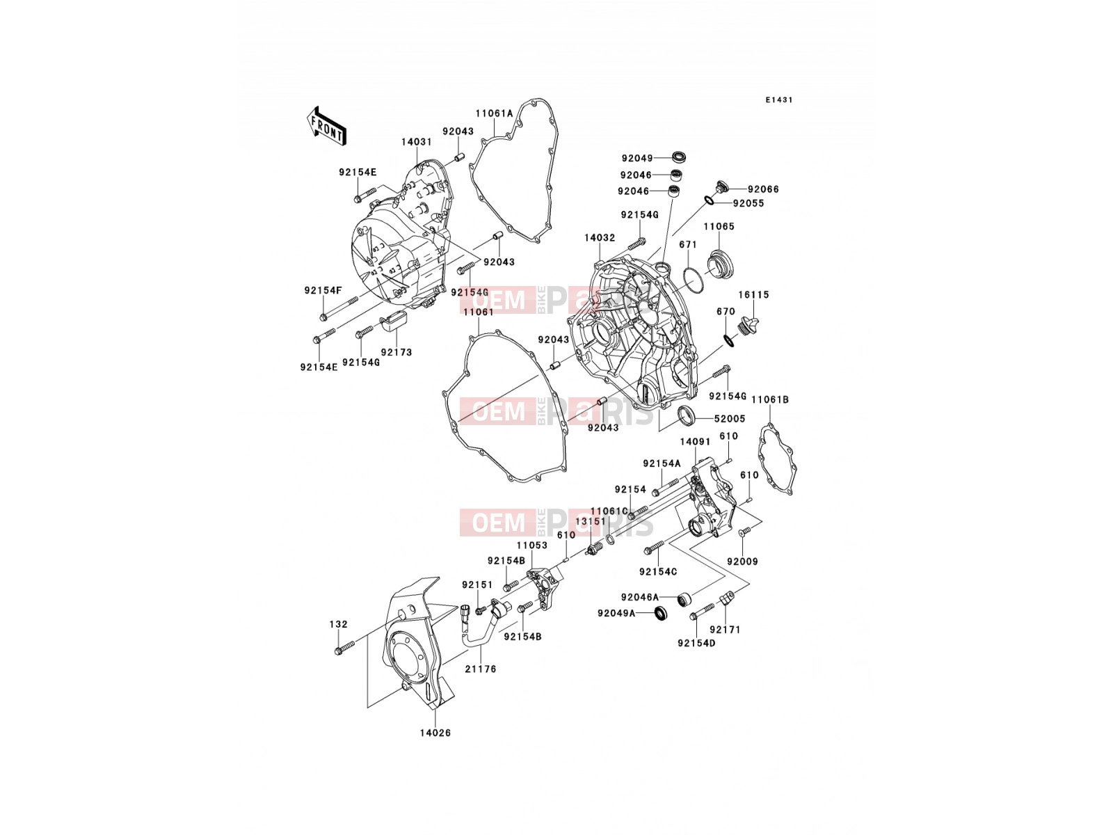 KAWASAKI 2012 Engine Cover(s)