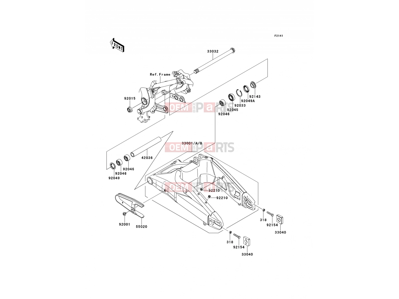 KAWASAKI 2012 Swingarm