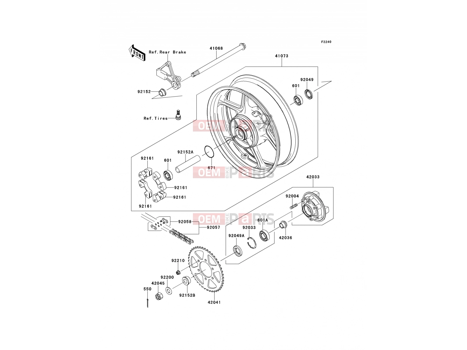 KAWASAKI 2012 Rear Hub