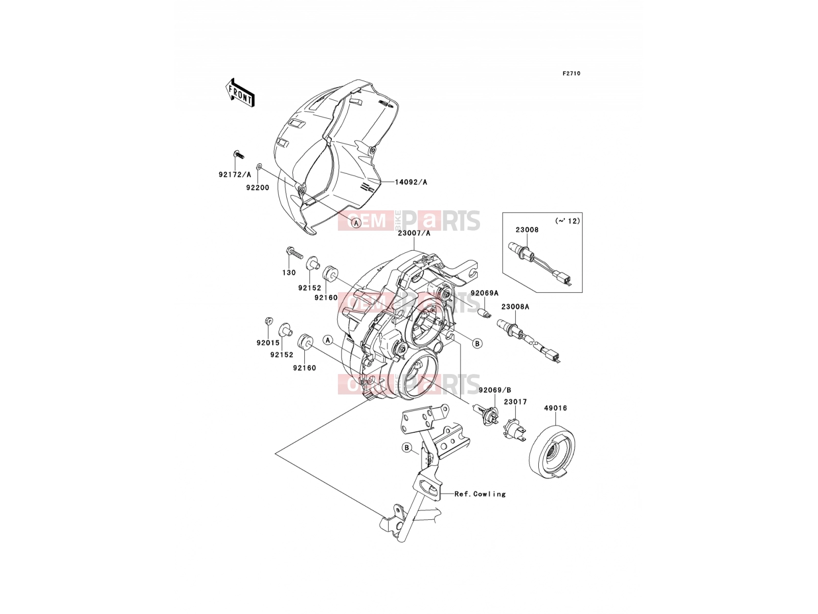 KAWASAKI 2012 Headlight(s)