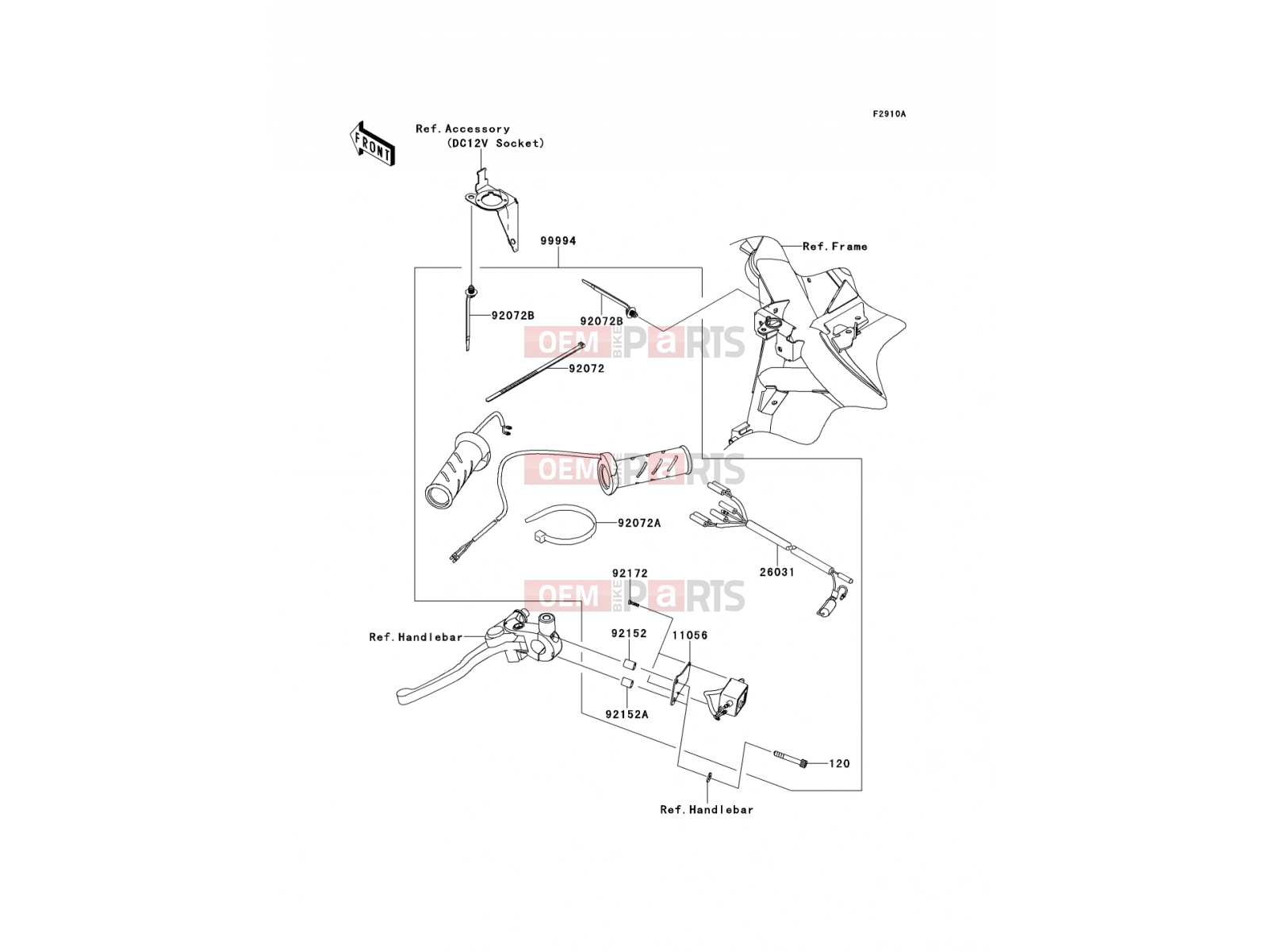 KAWASAKI 2012 Accessory(Grip Heater)
