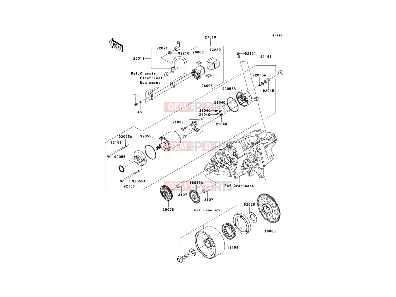 KAWASAKI 2012 Starter Motor