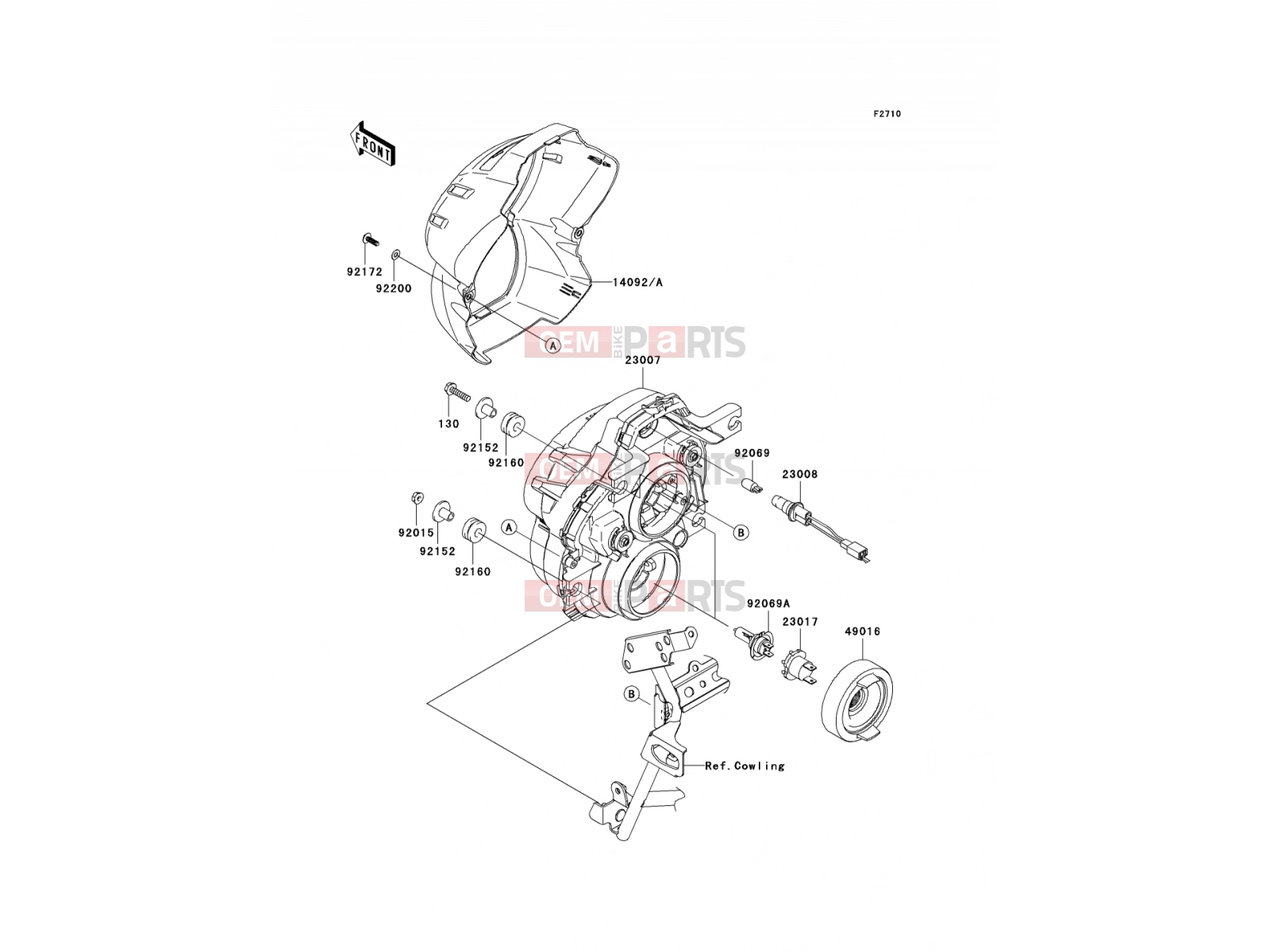 KAWASAKI 2012 Headlight(s)