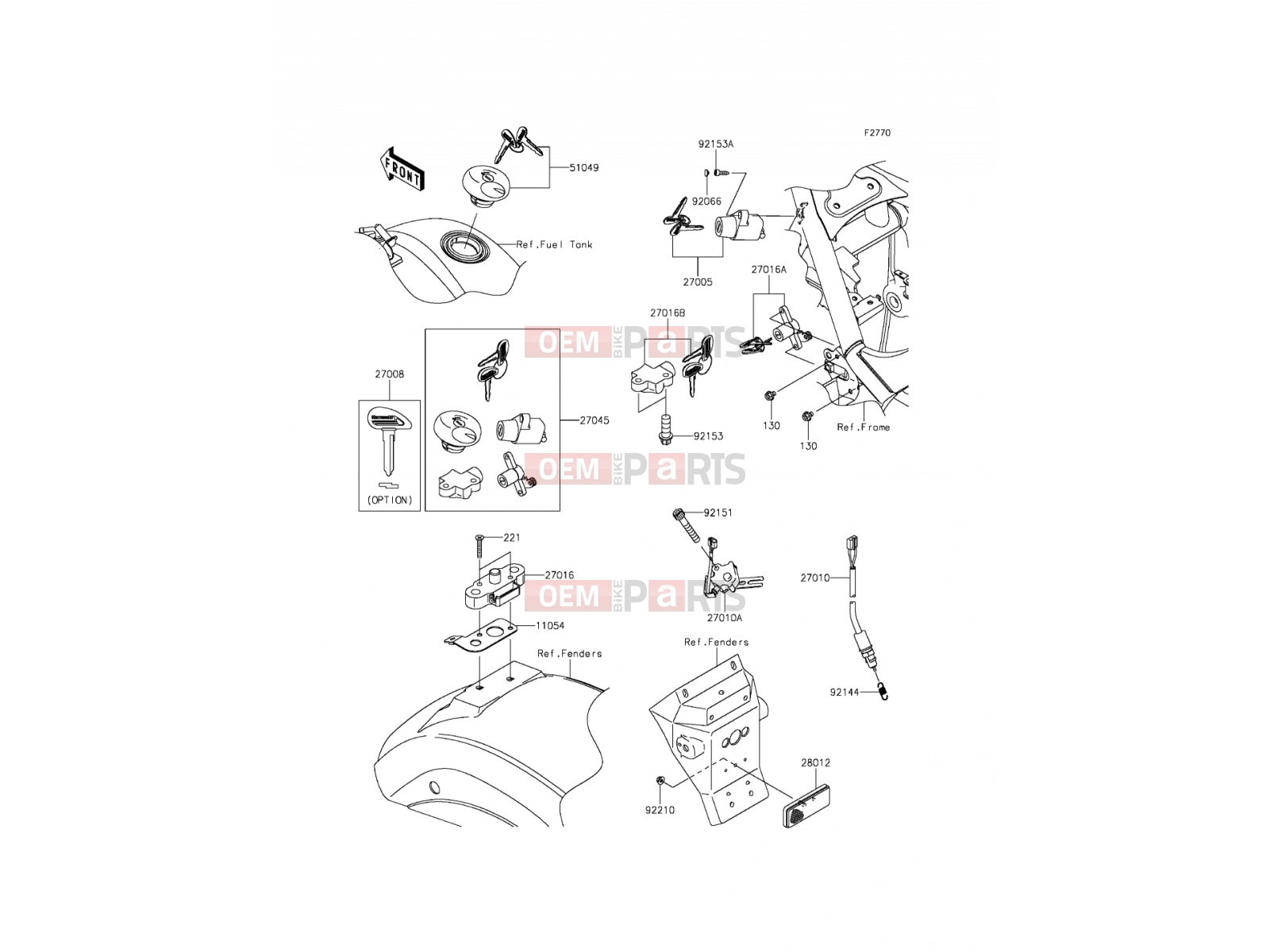 KAWASAKI 2012 Ignition Switch