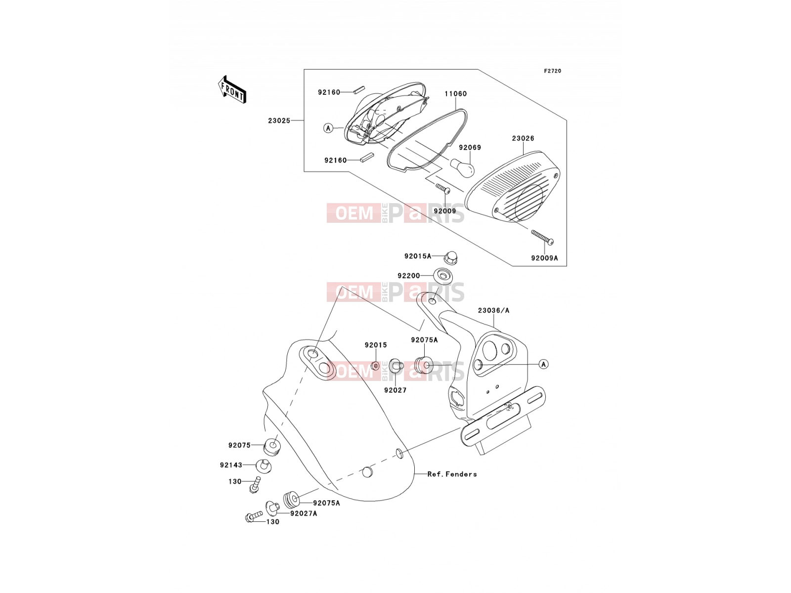 KAWASAKI 2012 Taillight(s)