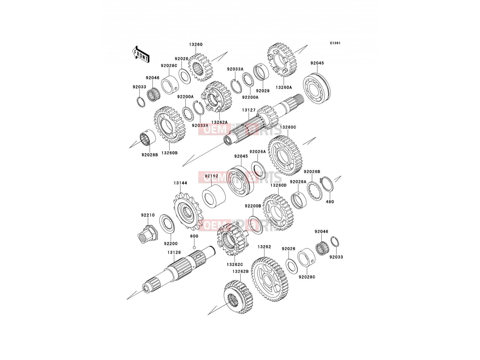 KAWASAKI 2012 Transmission