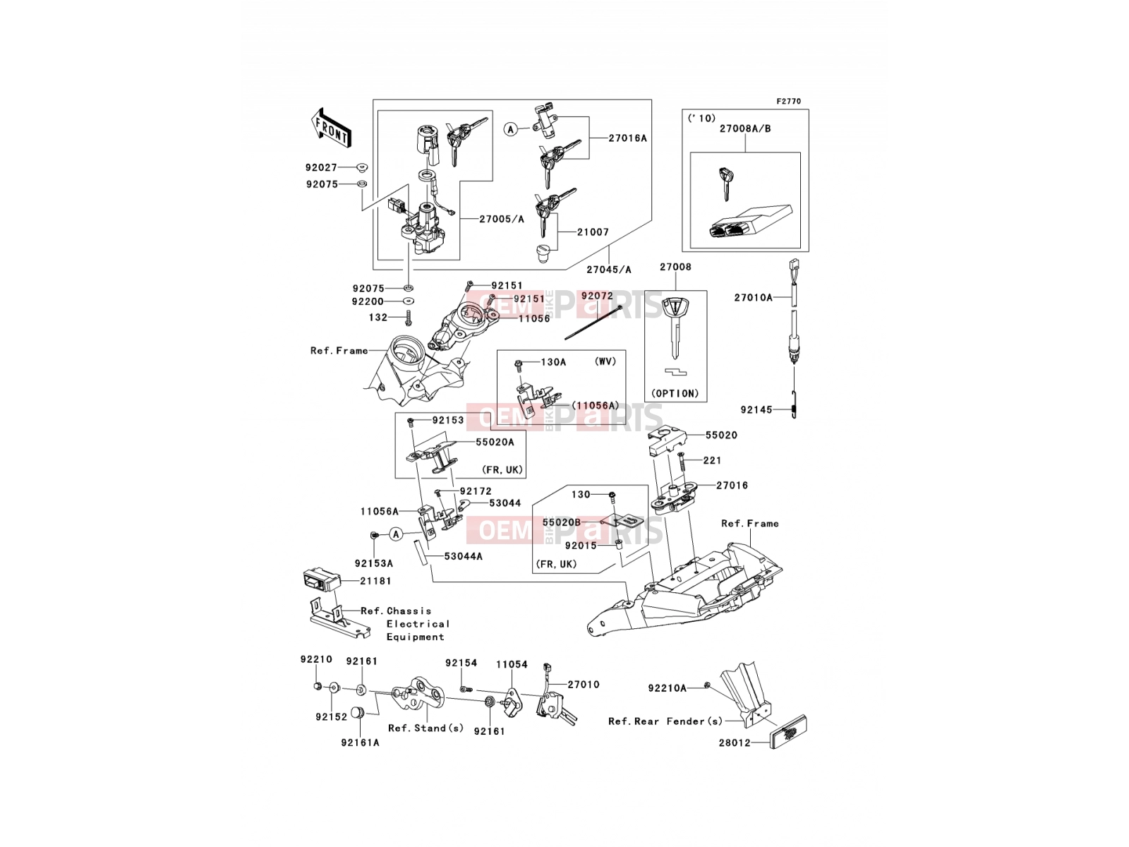 KAWASAKI 2012 Ignition Switch