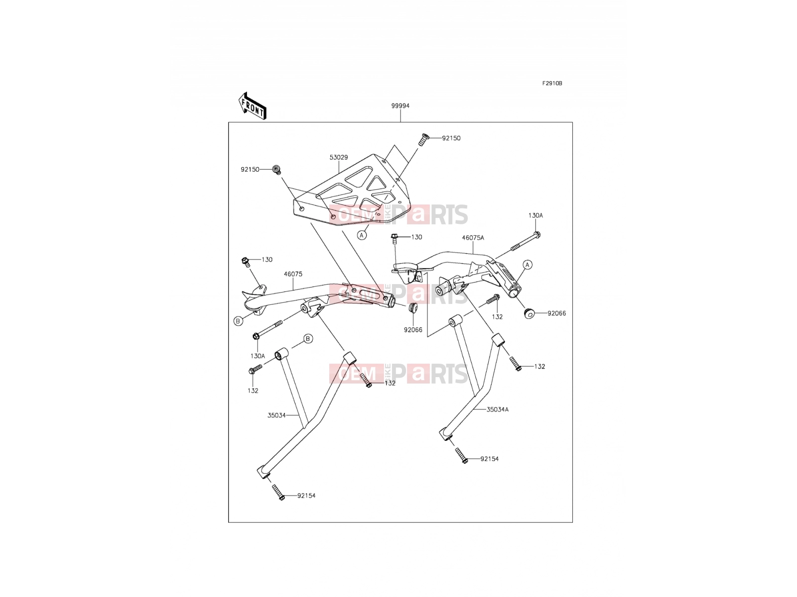 KAWASAKI 2013 Accessory(Topcase Bracket)