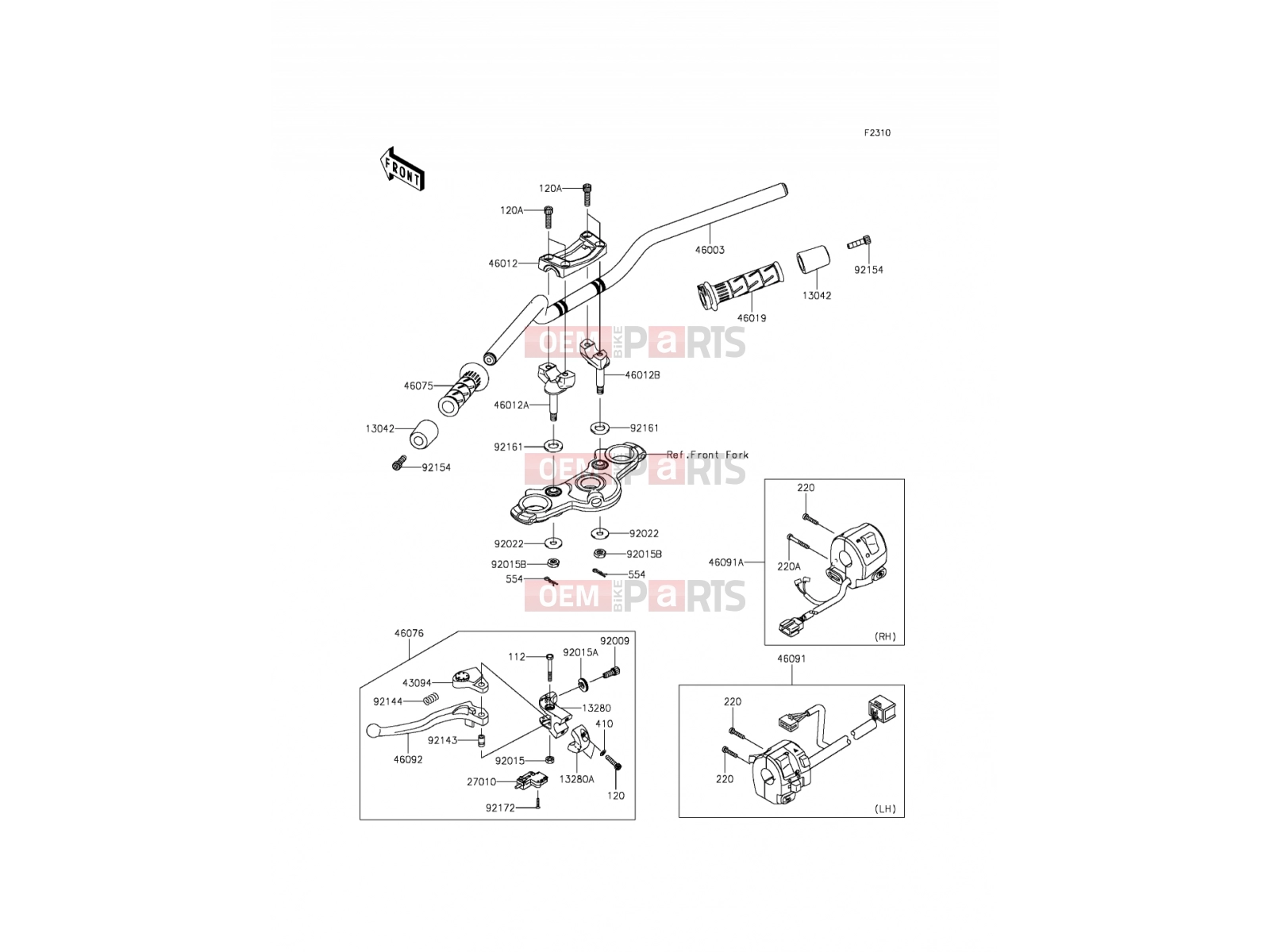 KAWASAKI 2013 Handlebar
