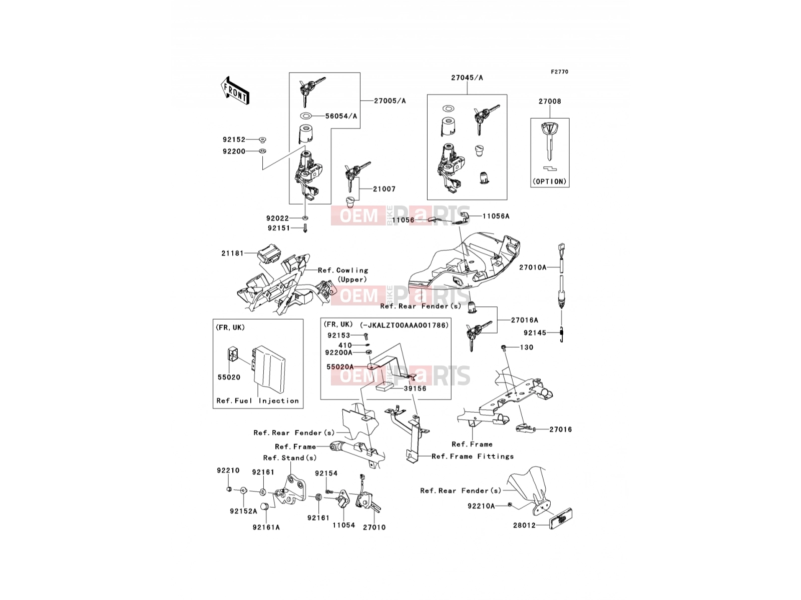 KAWASAKI 2013 Ignition Switch