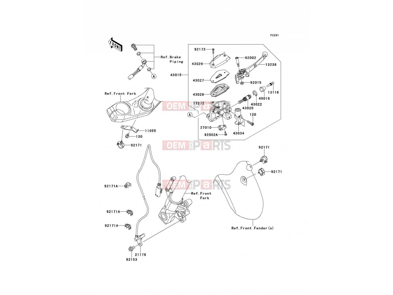 KAWASAKI 2013 Front Master Cylinder