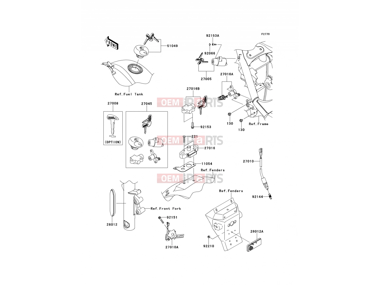 KAWASAKI 2013 Ignition Switch