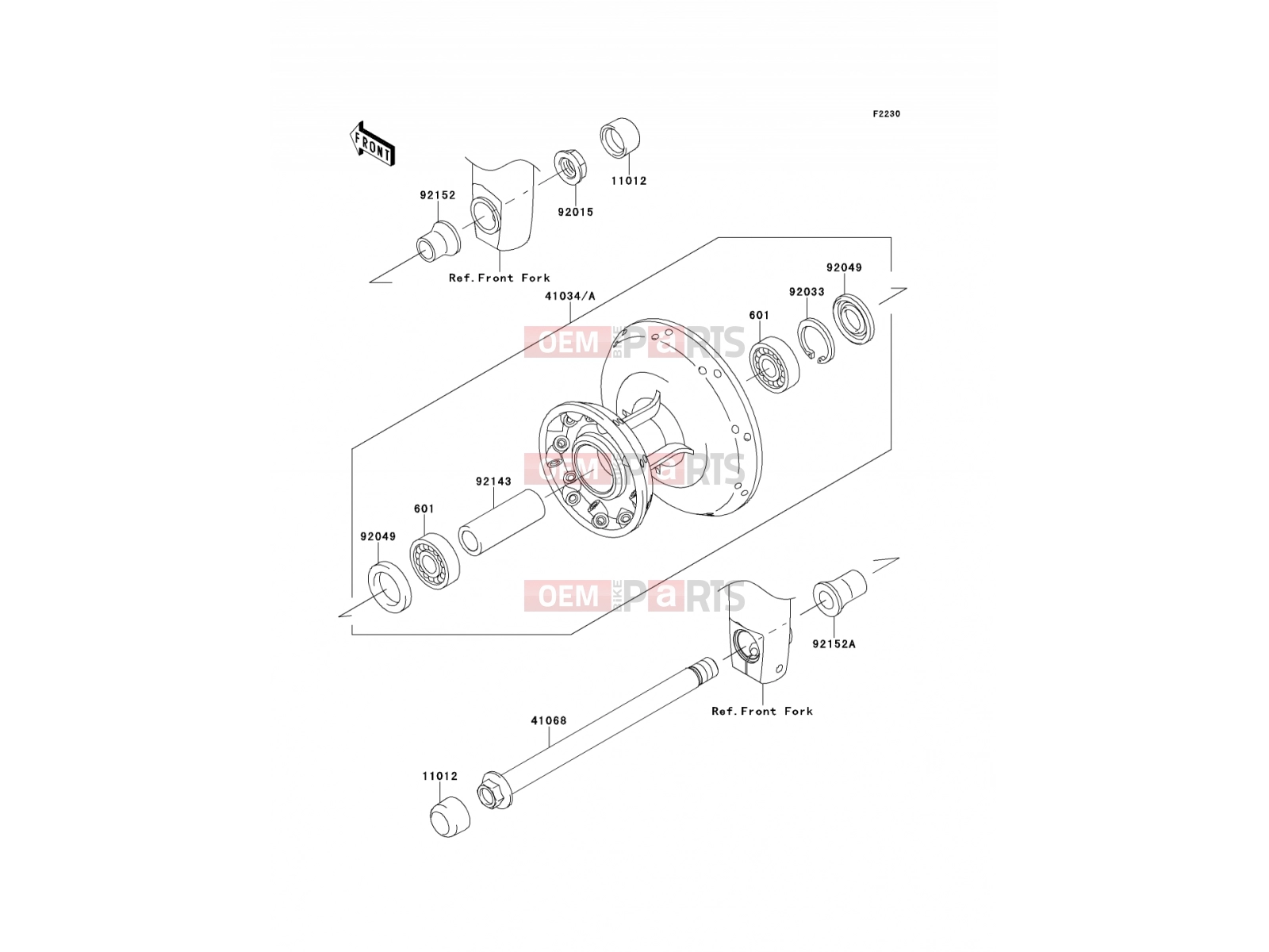 KAWASAKI 2013 Front Hub