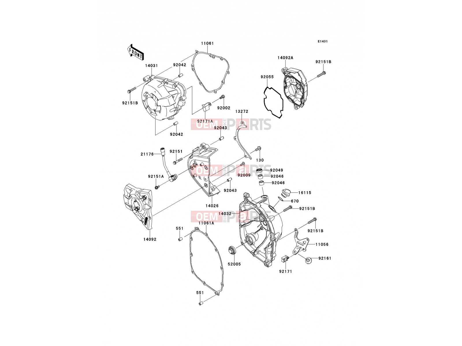 KAWASAKI 2013 Engine Cover(s)