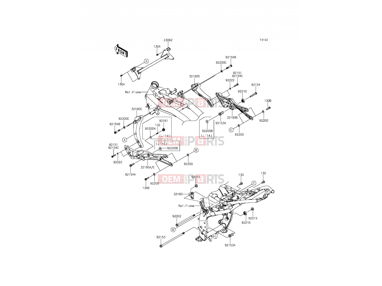 KAWASAKI 2013 Engine Mount