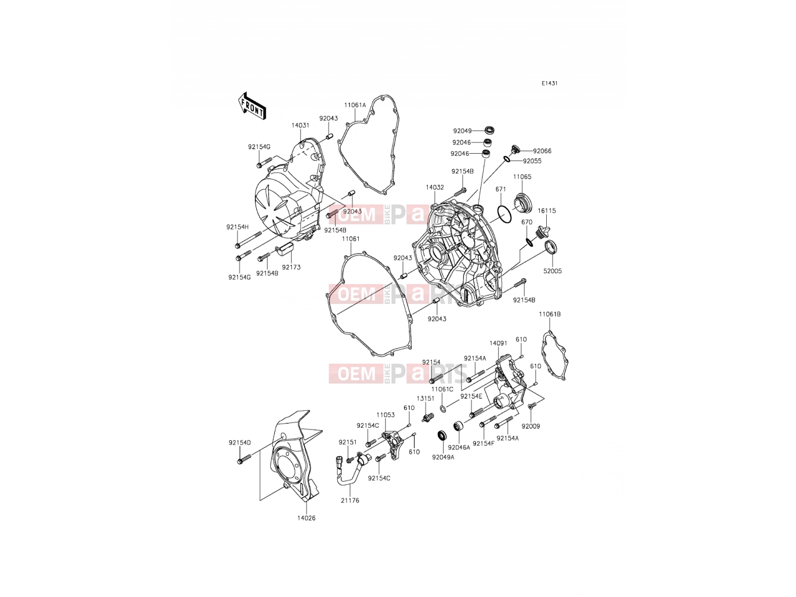 KAWASAKI 2014 Engine Cover(s)