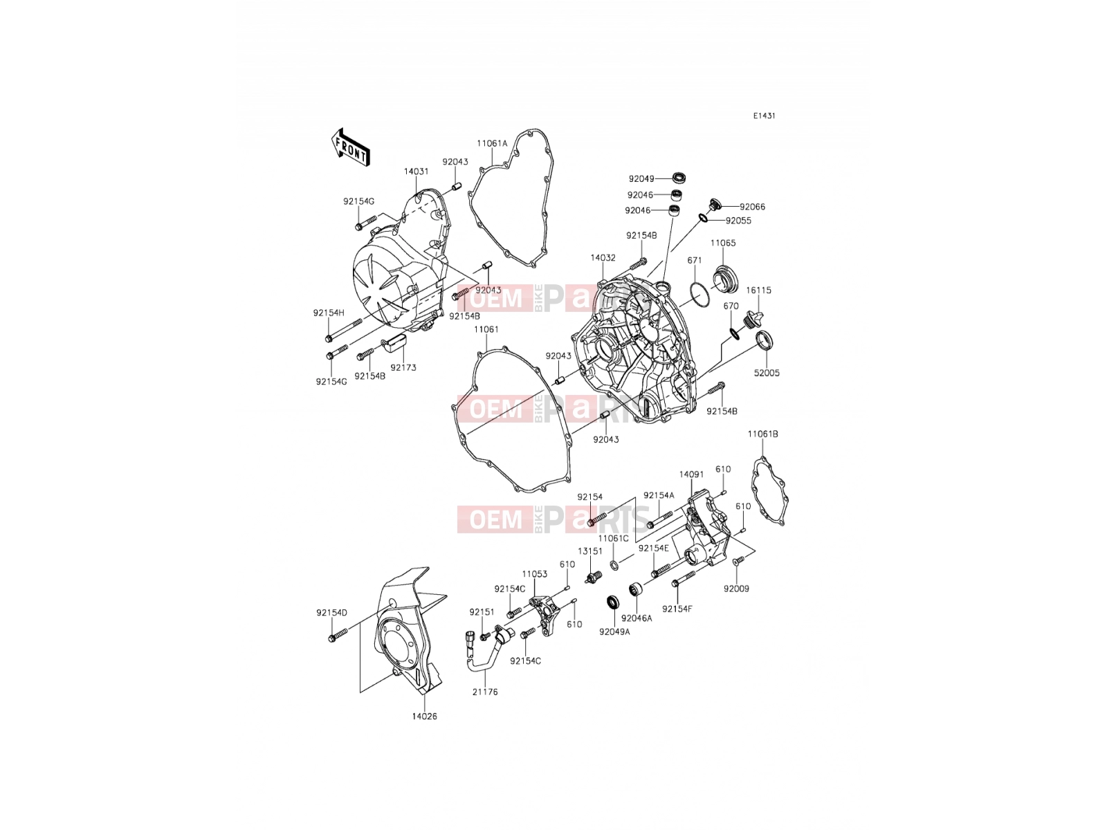 KAWASAKI 2014 Engine Cover(s)