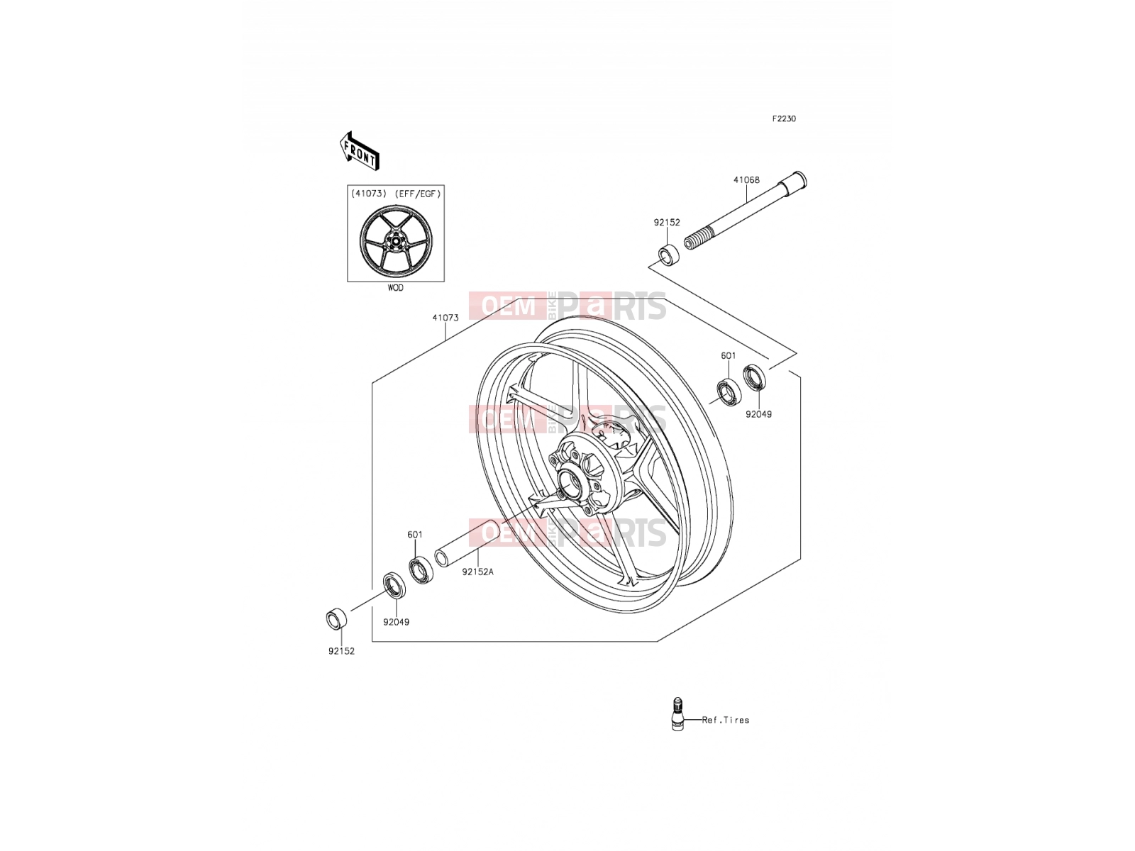 KAWASAKI 2014 Front Hub