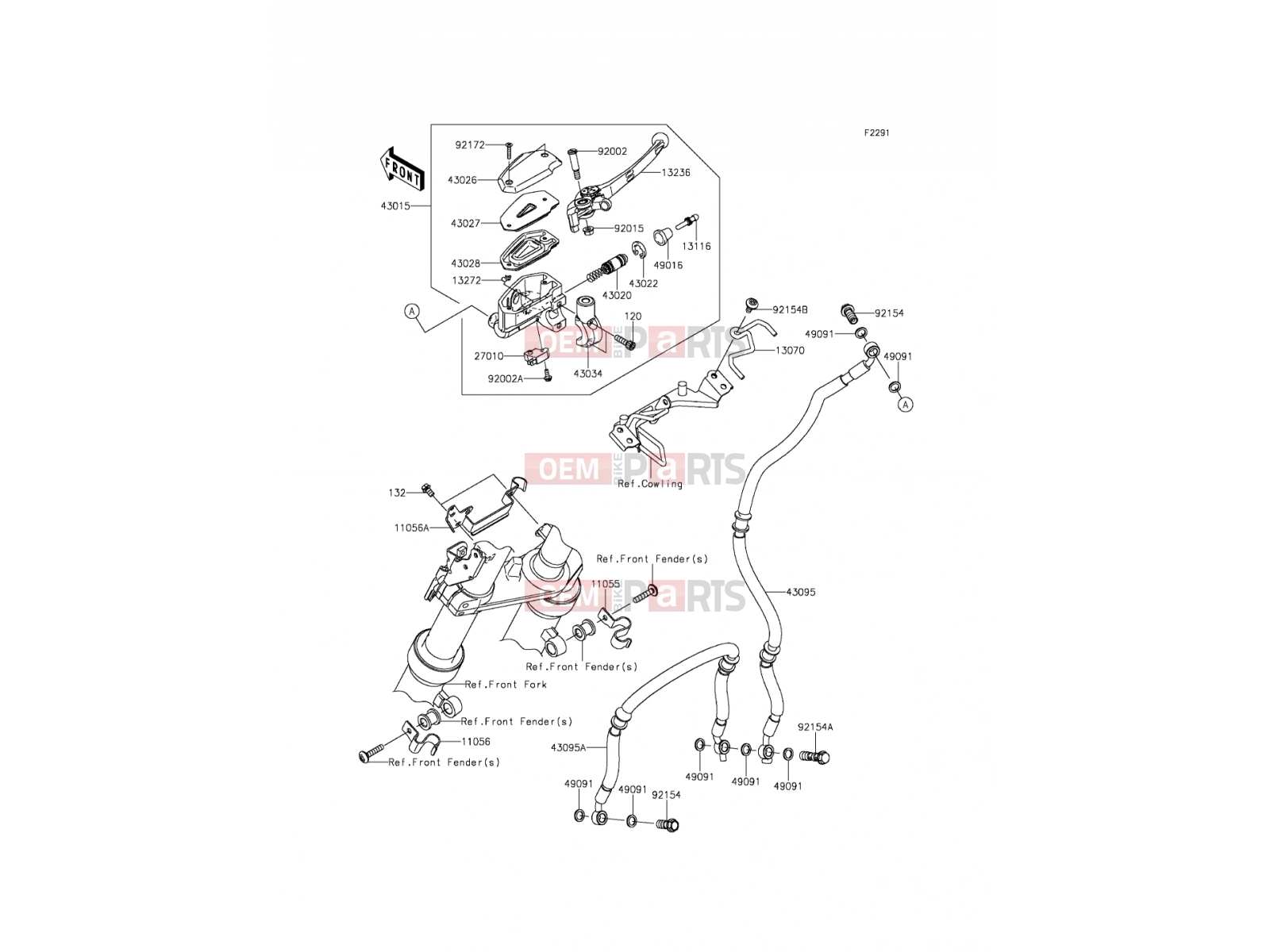KAWASAKI 2014 Front Master Cylinder