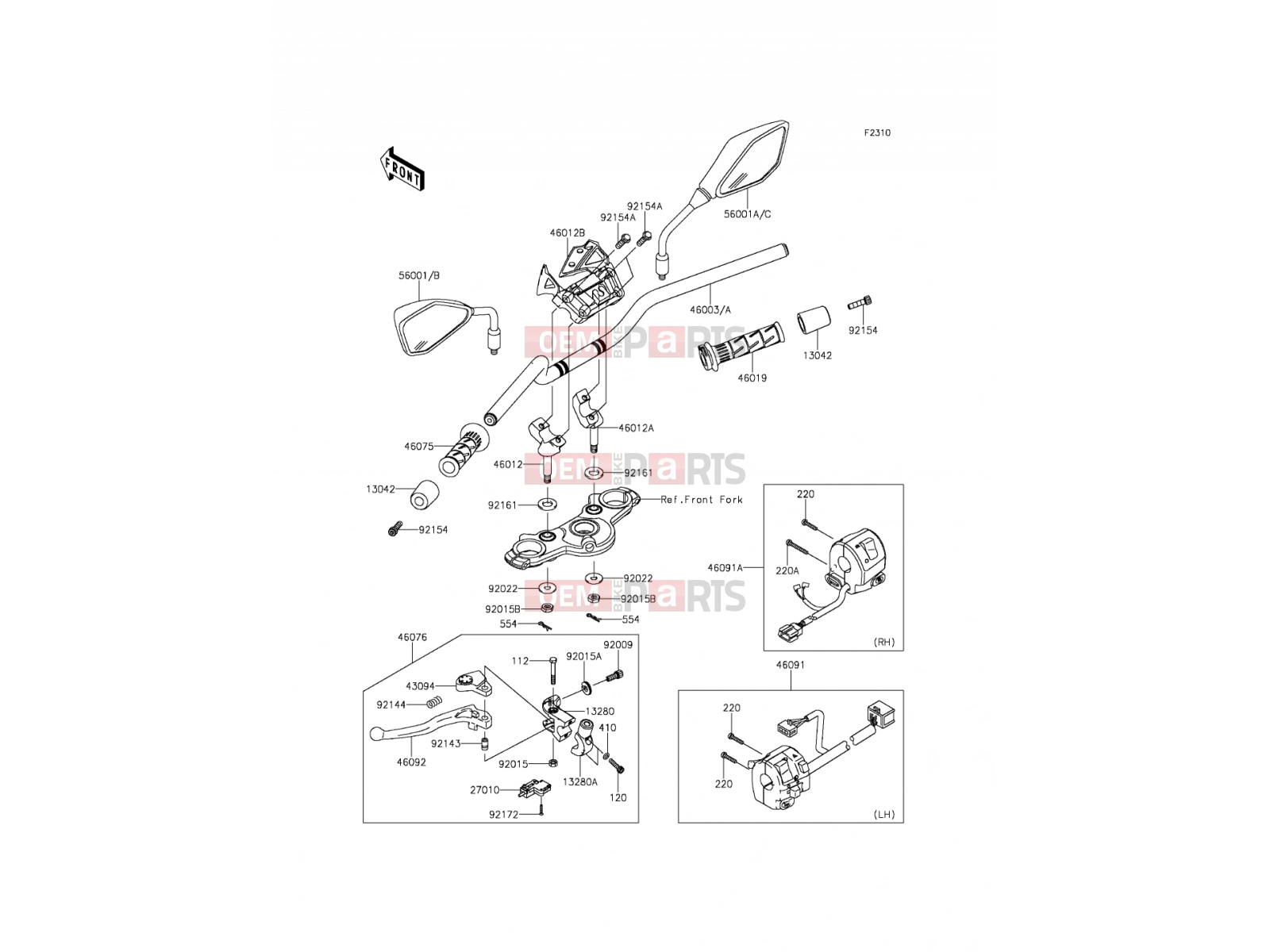KAWASAKI 2014 Handlebar