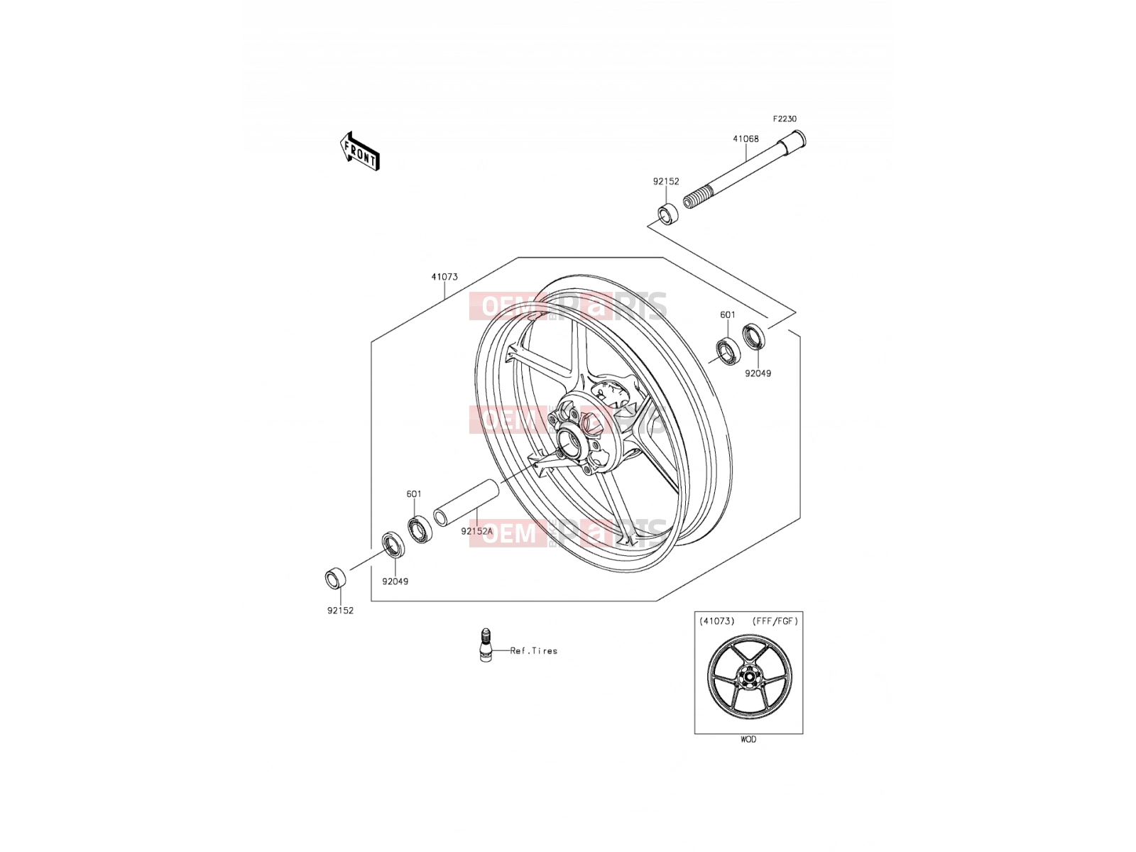 KAWASAKI 2014 Front Hub