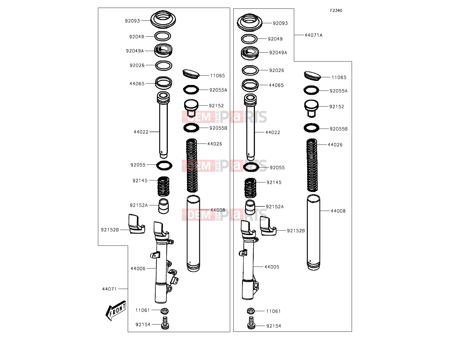 KAWASAKI 2014 Front Fork