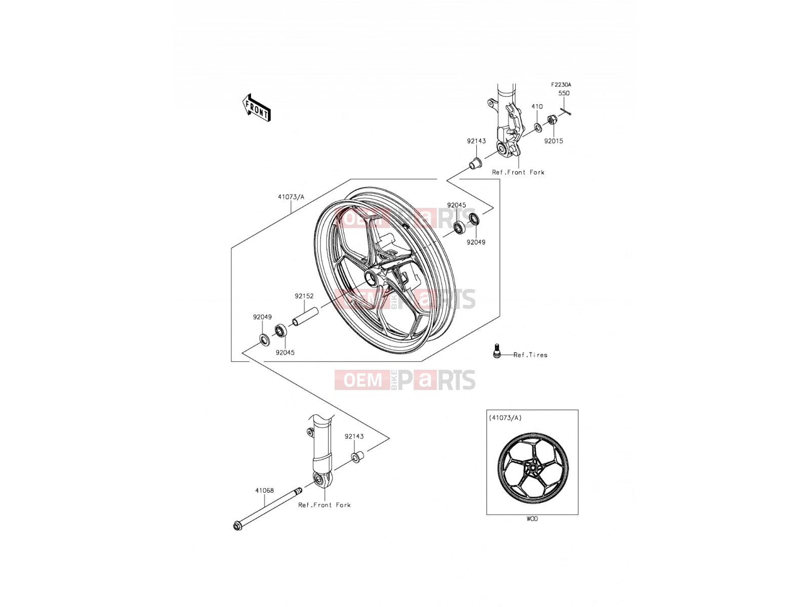 KAWASAKI 2014 Front Hub