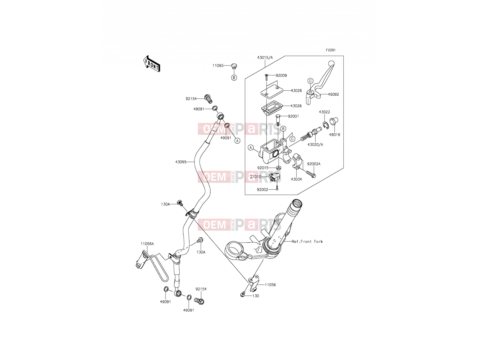 KAWASAKI 2014 Front Master Cylinder