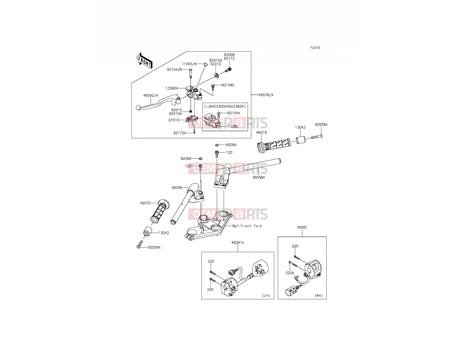 KAWASAKI 2014 Handlebar