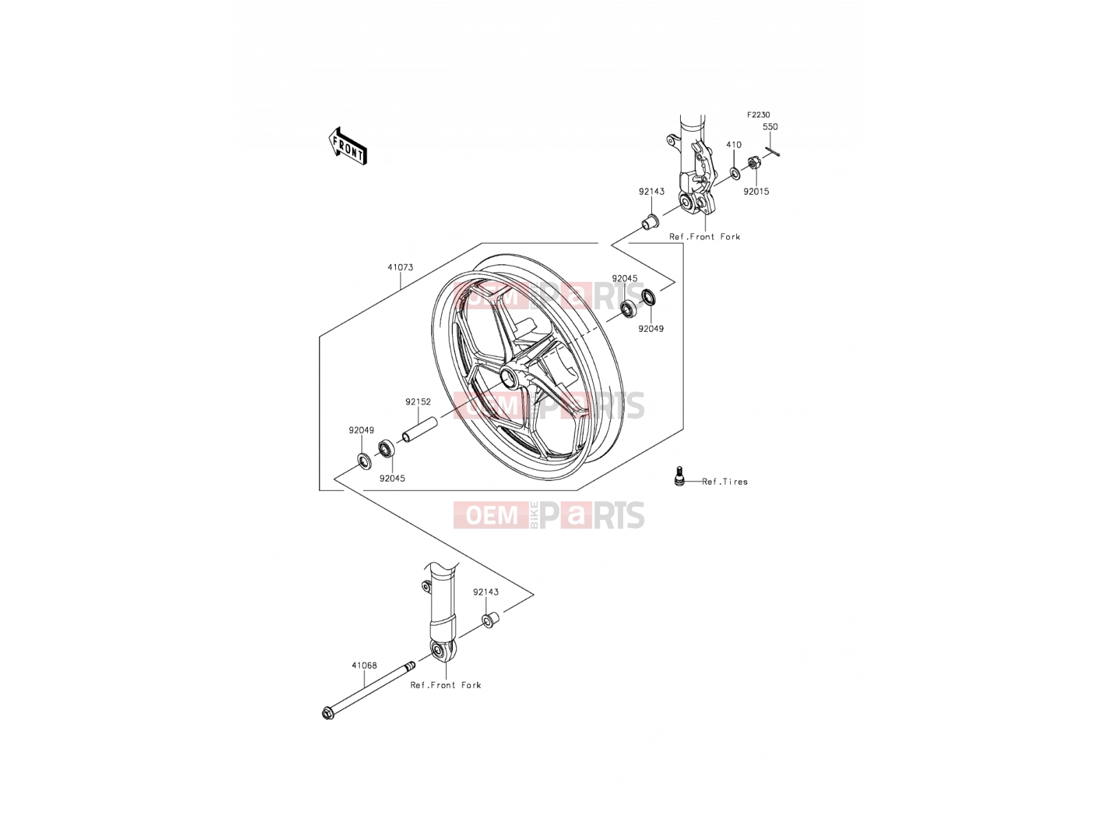 KAWASAKI 2014 Front Hub