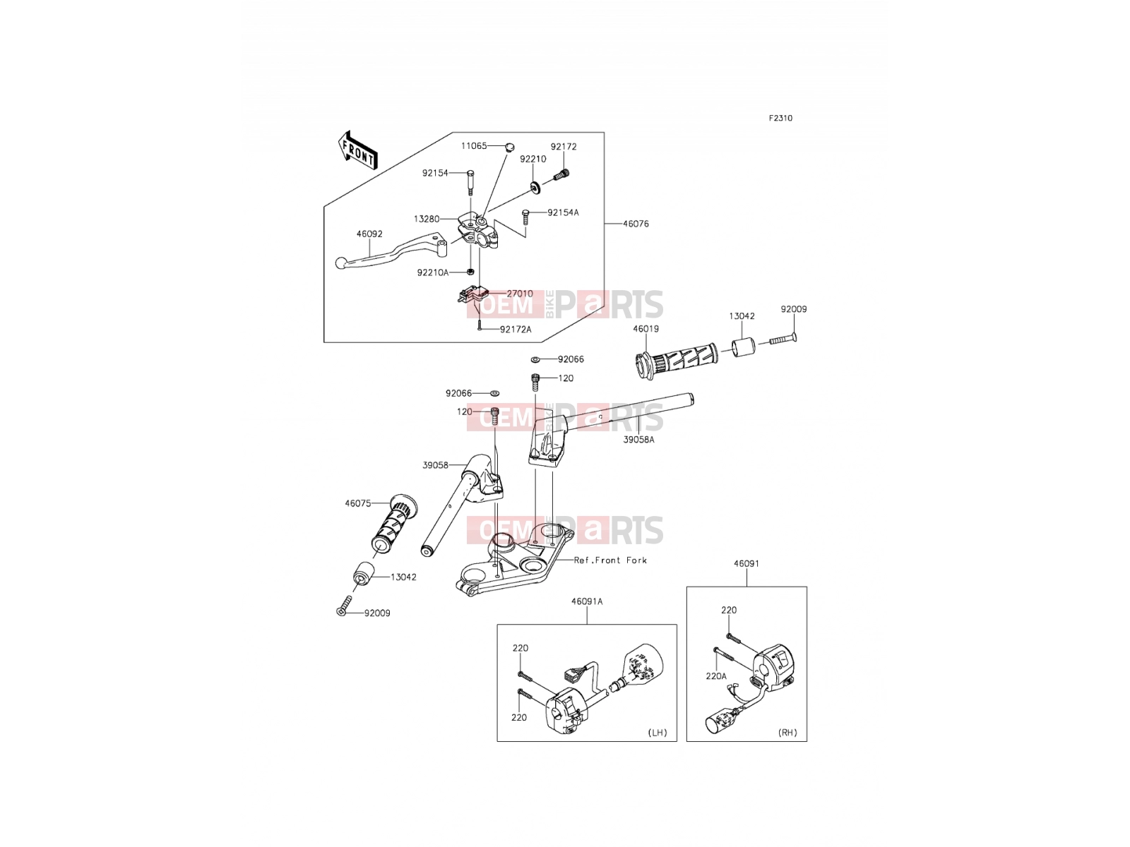 KAWASAKI 2014 Handlebar