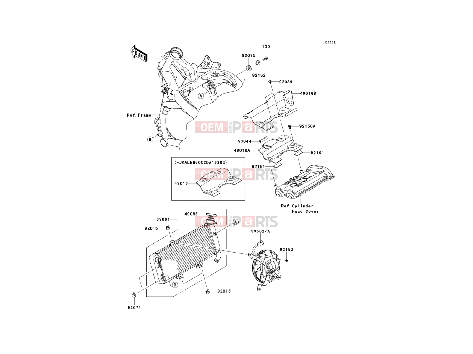 KAWASAKI 2014 Radiator