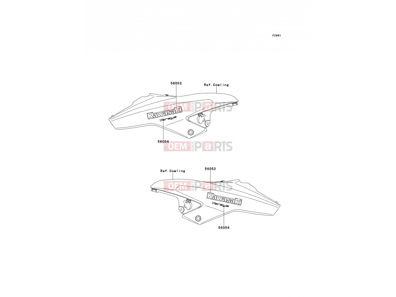 KAWASAKI 2014 Decals(Red)(Black)