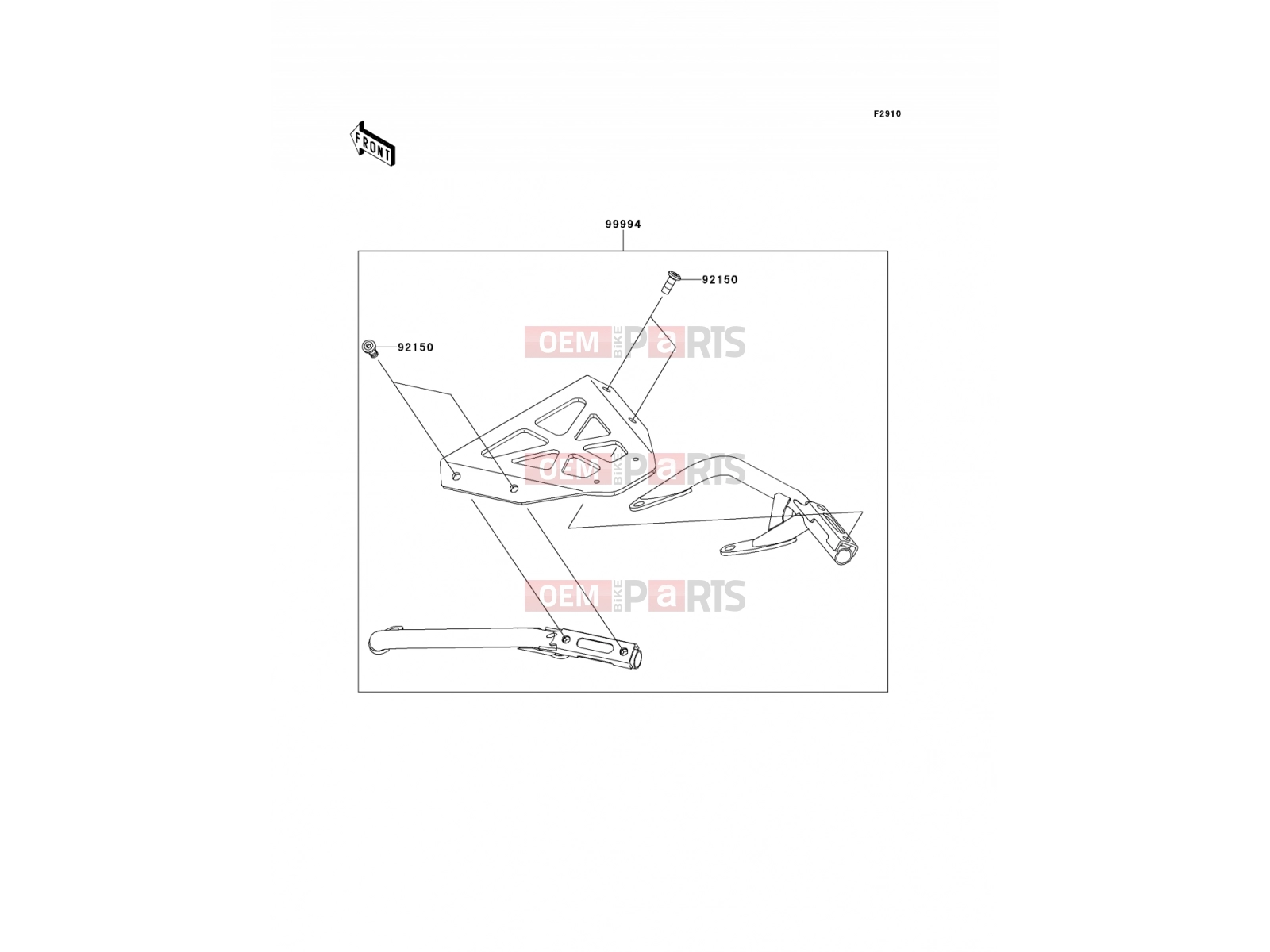 KAWASAKI 2014 Accessory(Top Case Stay)