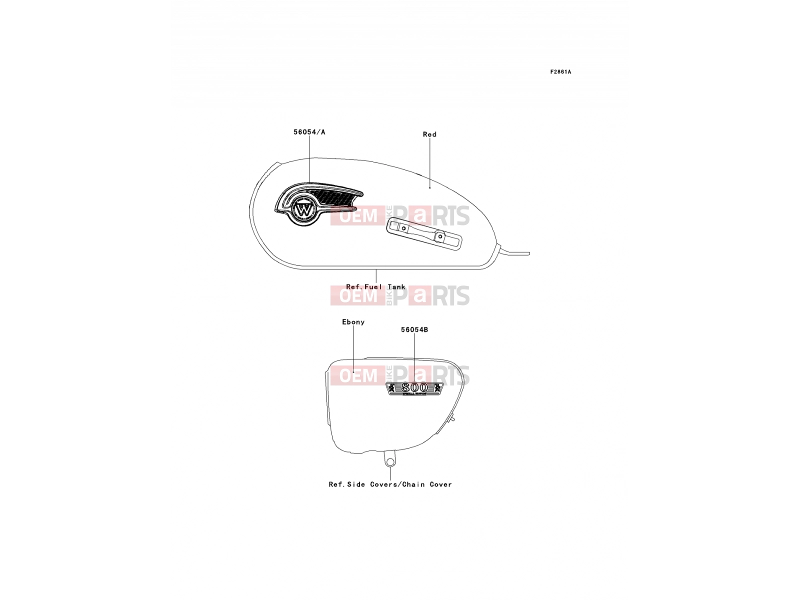 KAWASAKI 2014 Decals(Red)