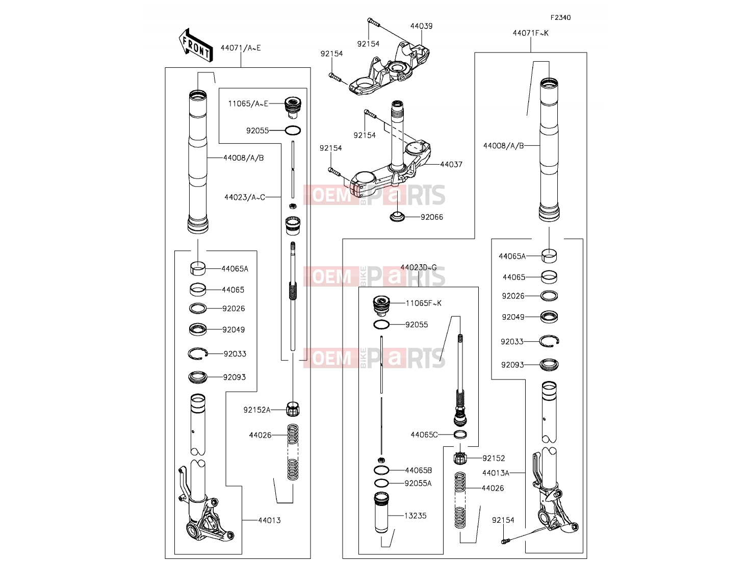 KAWASAKI 2014 Front Fork