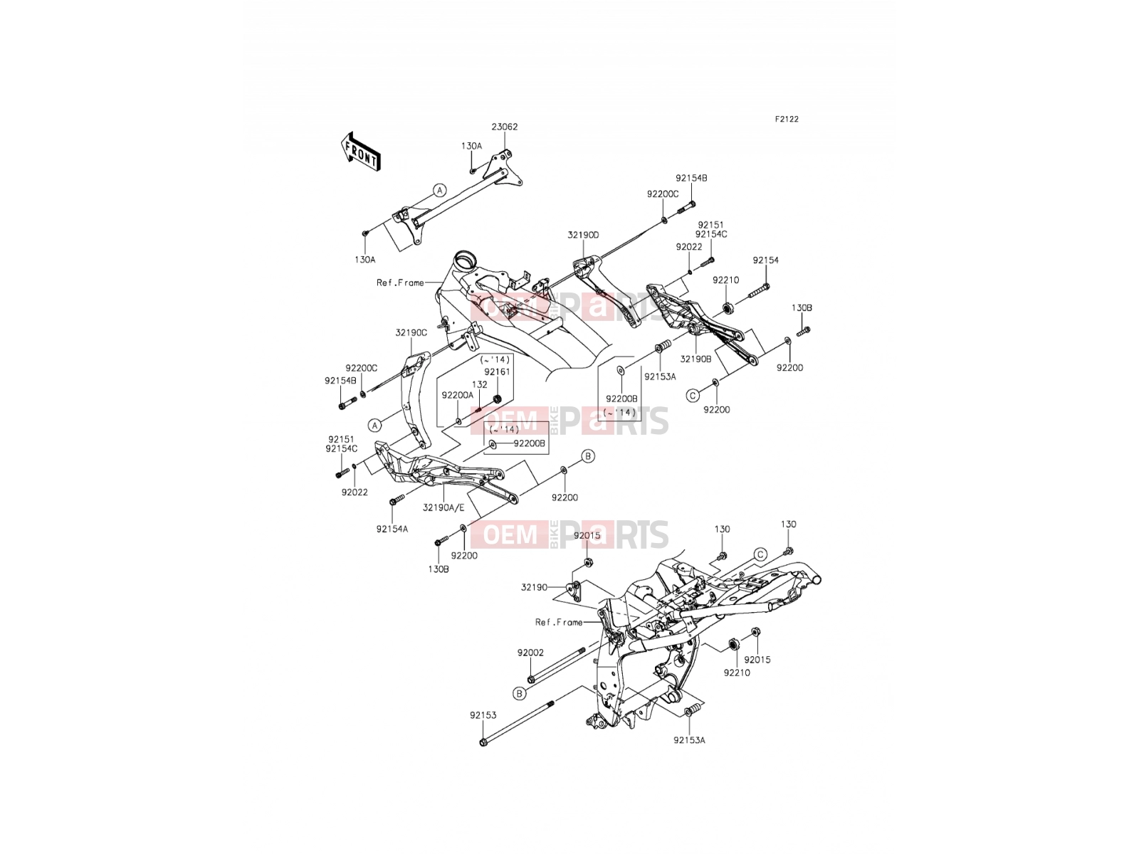 KAWASAKI 2014 Engine Mount