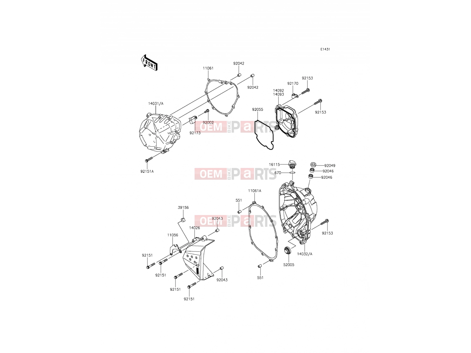 KAWASAKI 2014 Engine Cover(s)