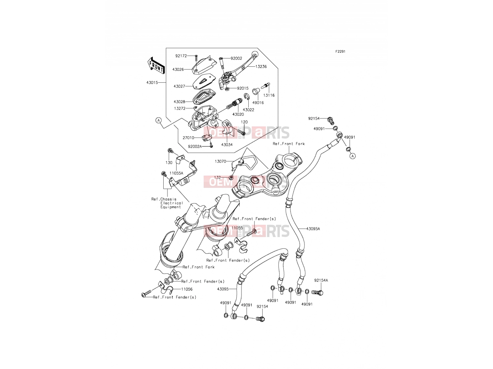 KAWASAKI 2015 Front Master Cylinder