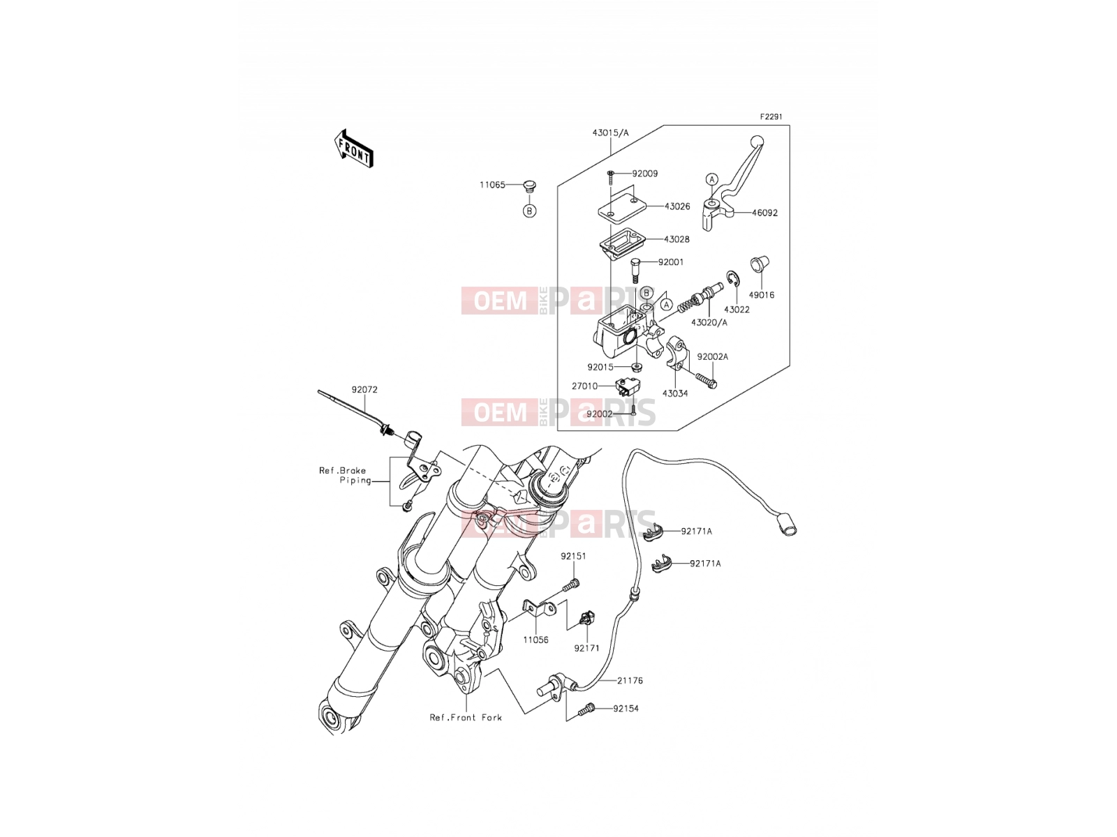 KAWASAKI 2015 Front Master Cylinder