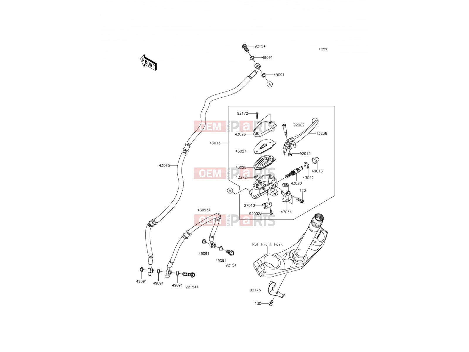 KAWASAKI 2015 Front Master Cylinder