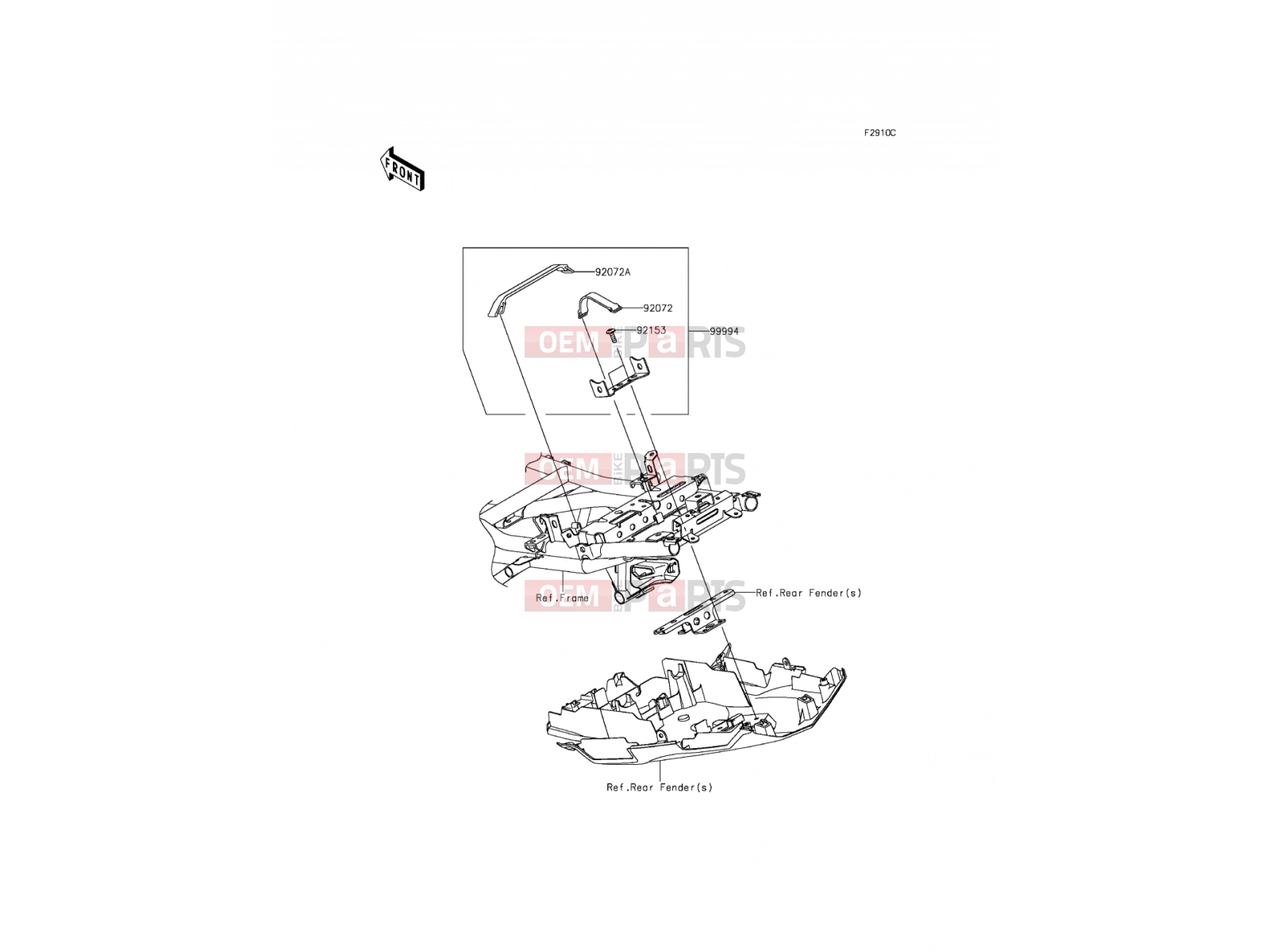 KAWASAKI 2015 Accessory(U-Lock Bracket)